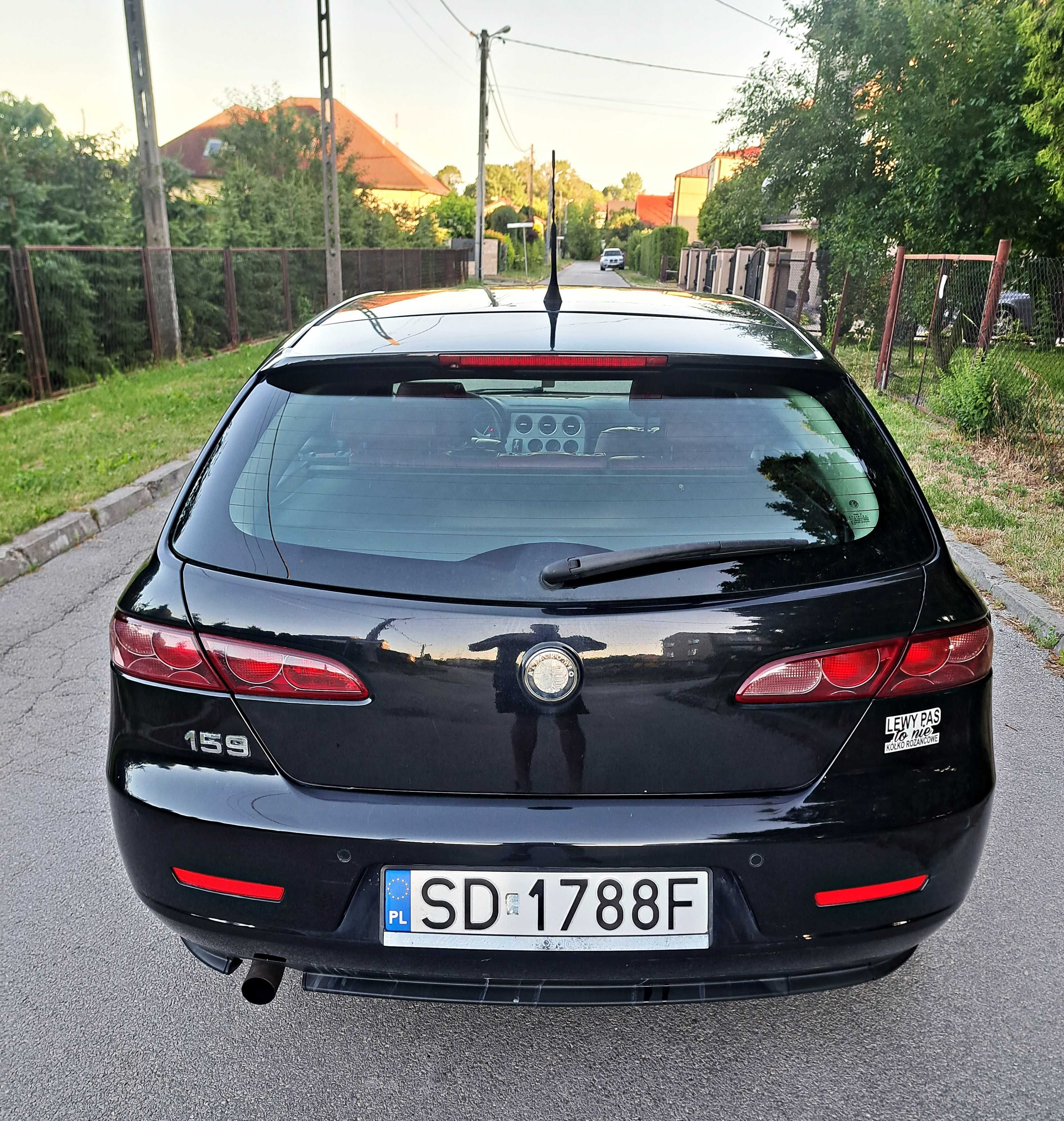 Alfa Romeo 159 1.9 JTDM 120 km Klimatronic Tempomat Czerwona Skóra