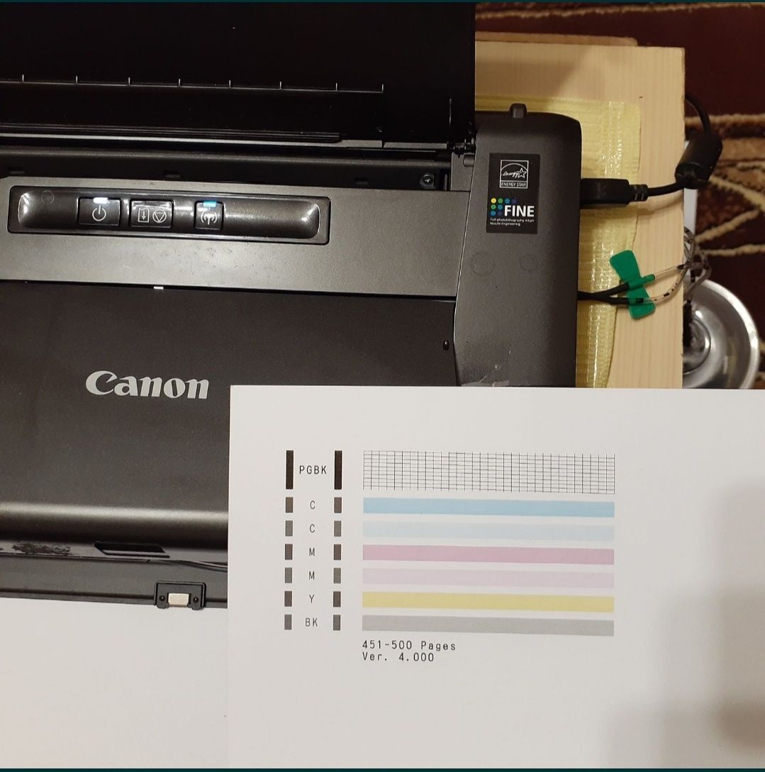 Мини фотопринтер А4 CANON PIXMA iP110. ЗА ВАШУ ЦЕНУ полноценная печать
