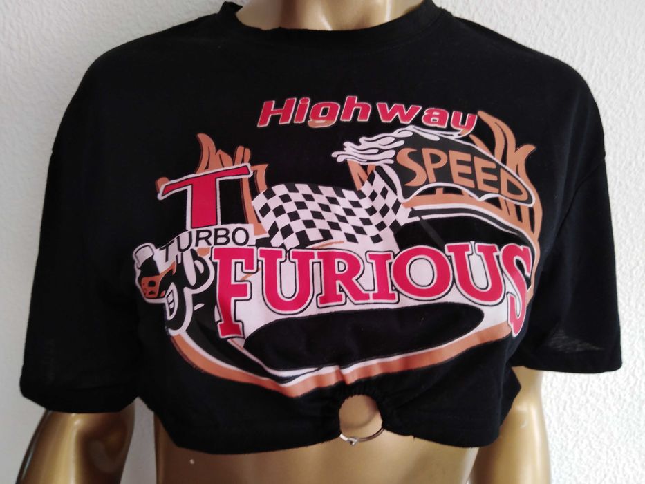 Top Negro Shein Highway Turbe Speed Furious S-36