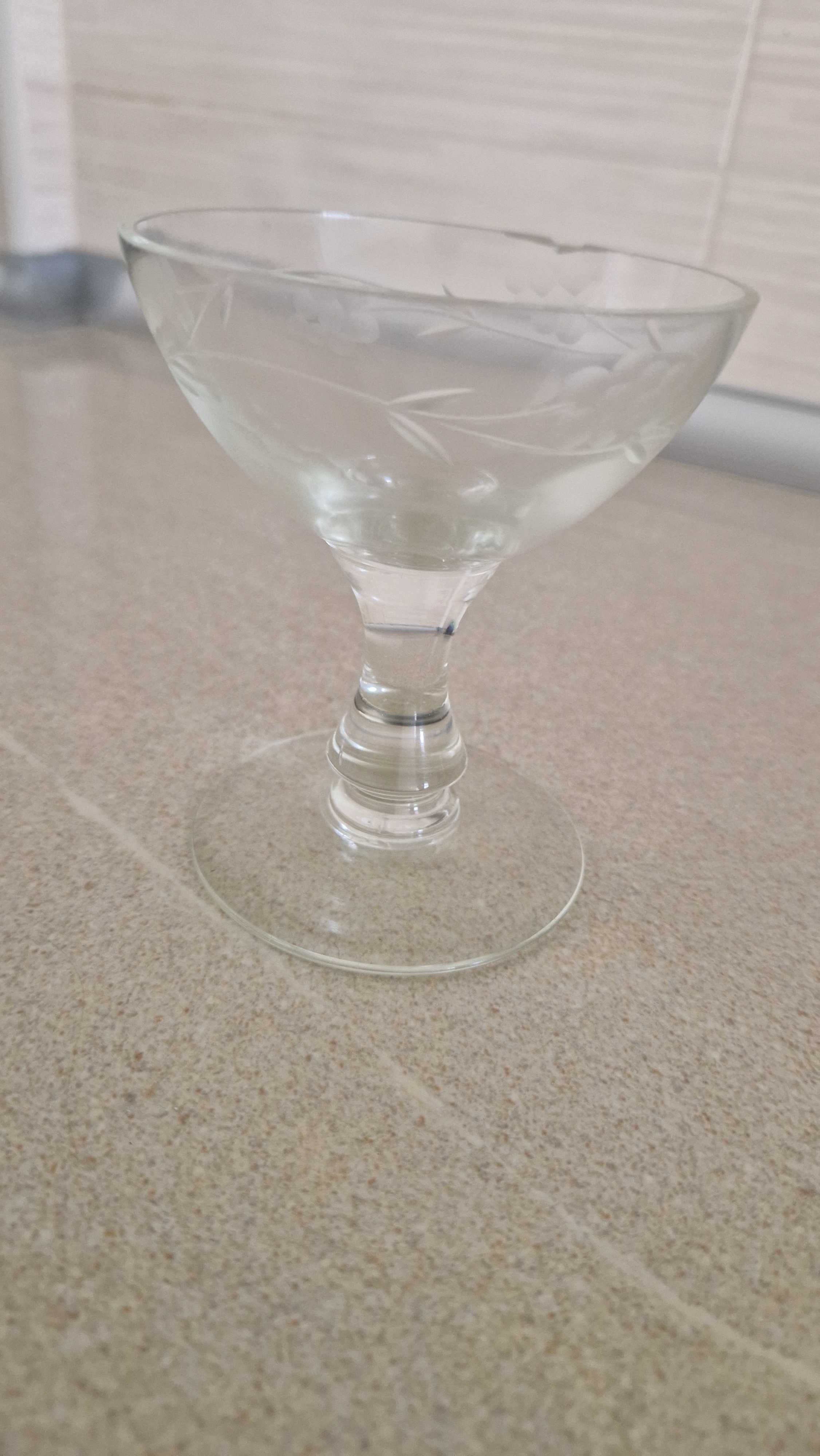 1 taça de sobremesa ou fruta ou gelado, vidro vintage
