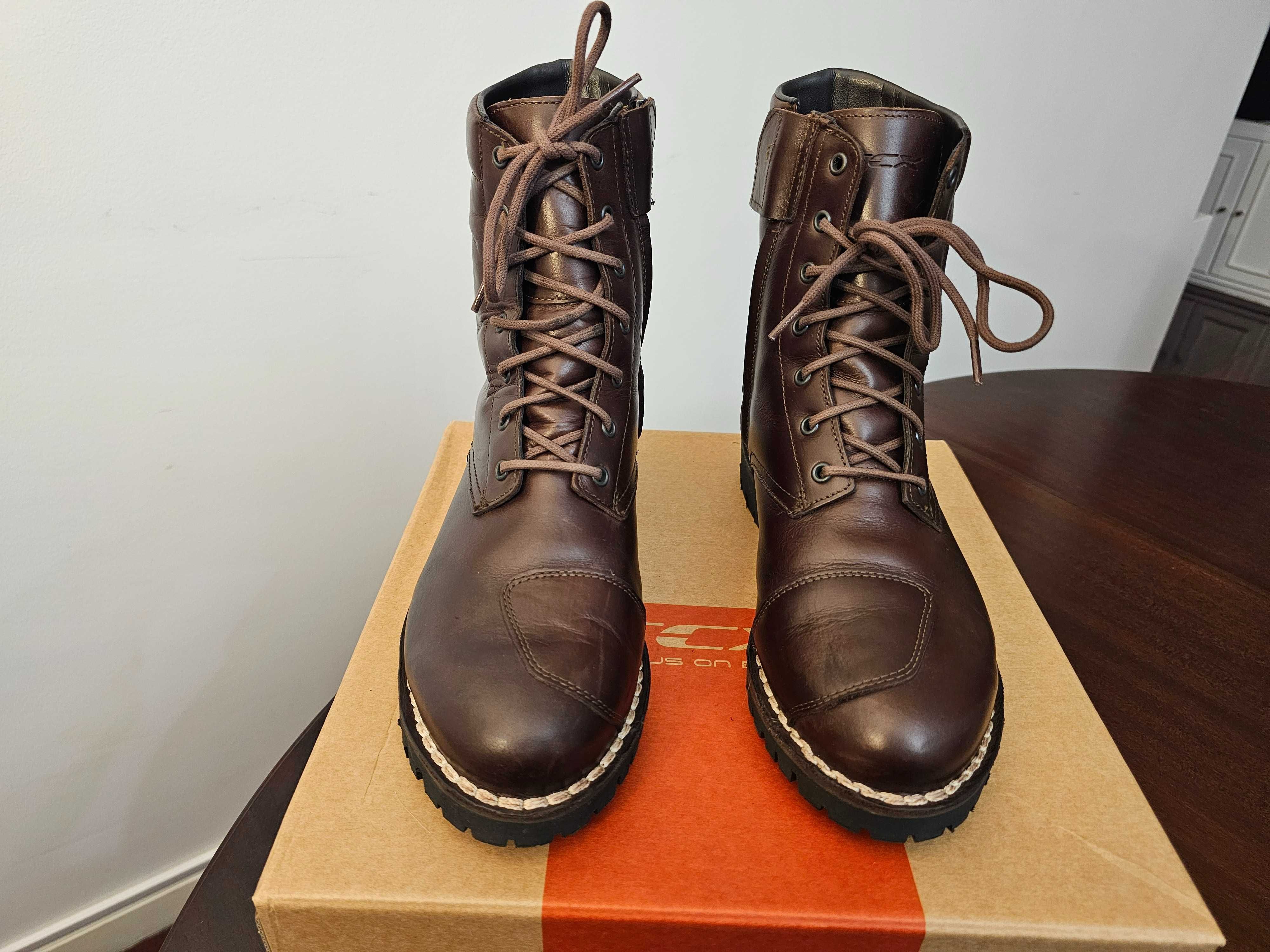 Botas em Pele TCX Hero Equipamento Protecao Mota Impermeavel 43