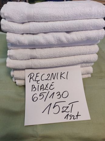 Ręczniki hotelowe białe 65/130 cm