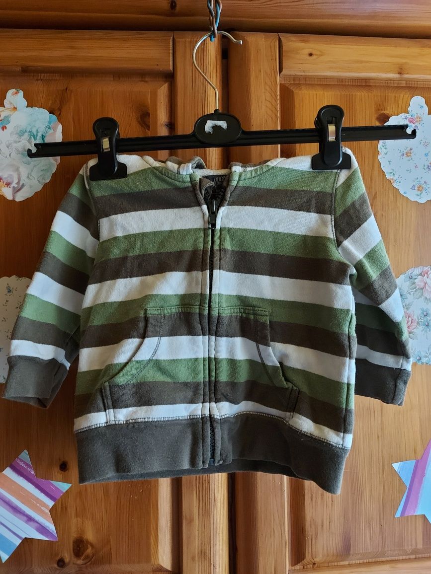 Bluza z kapturem dresowa dziecięca wiek 9/12/18 miesięcy firma H&M