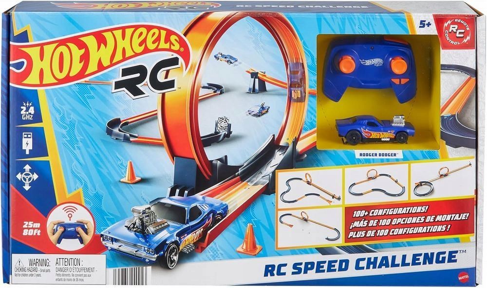 hot wheels wyzwanie prędkości tory zestaw torów + autko rc