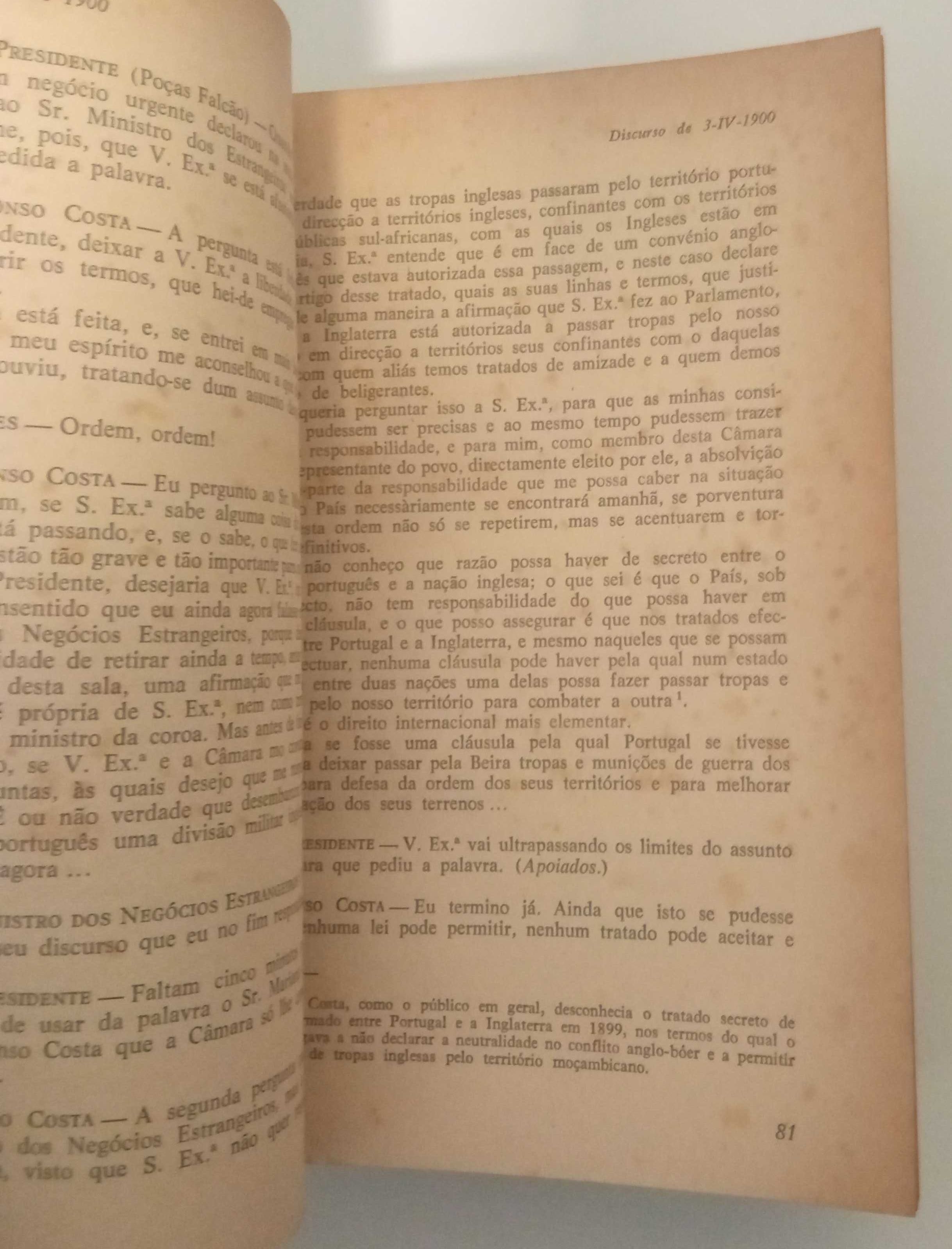 Discursos Parlamentares: 1900/1910, de Oliveira Marques