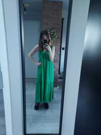 Zielona oversize sukienka