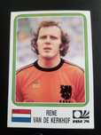 Cromo Panini World Cup Story de Rene Van de Kerkhof no Mundial 74