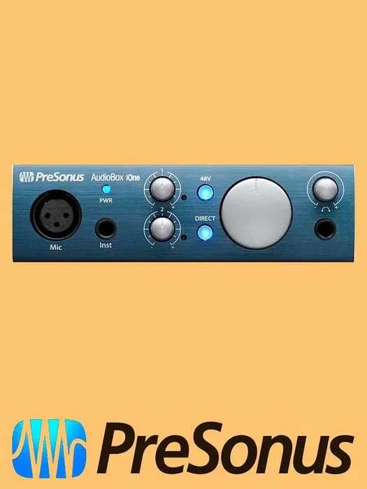 Аудіоінтерфейс Преміум PreSonus AudioBox iOne iTwo USB 96 Studio 68C