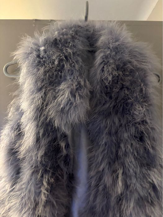 Kamizelka  z piorek strusich