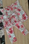 Komplet zestaw w kwiaty Handmade rozmiar 74 jak Helen Haydi