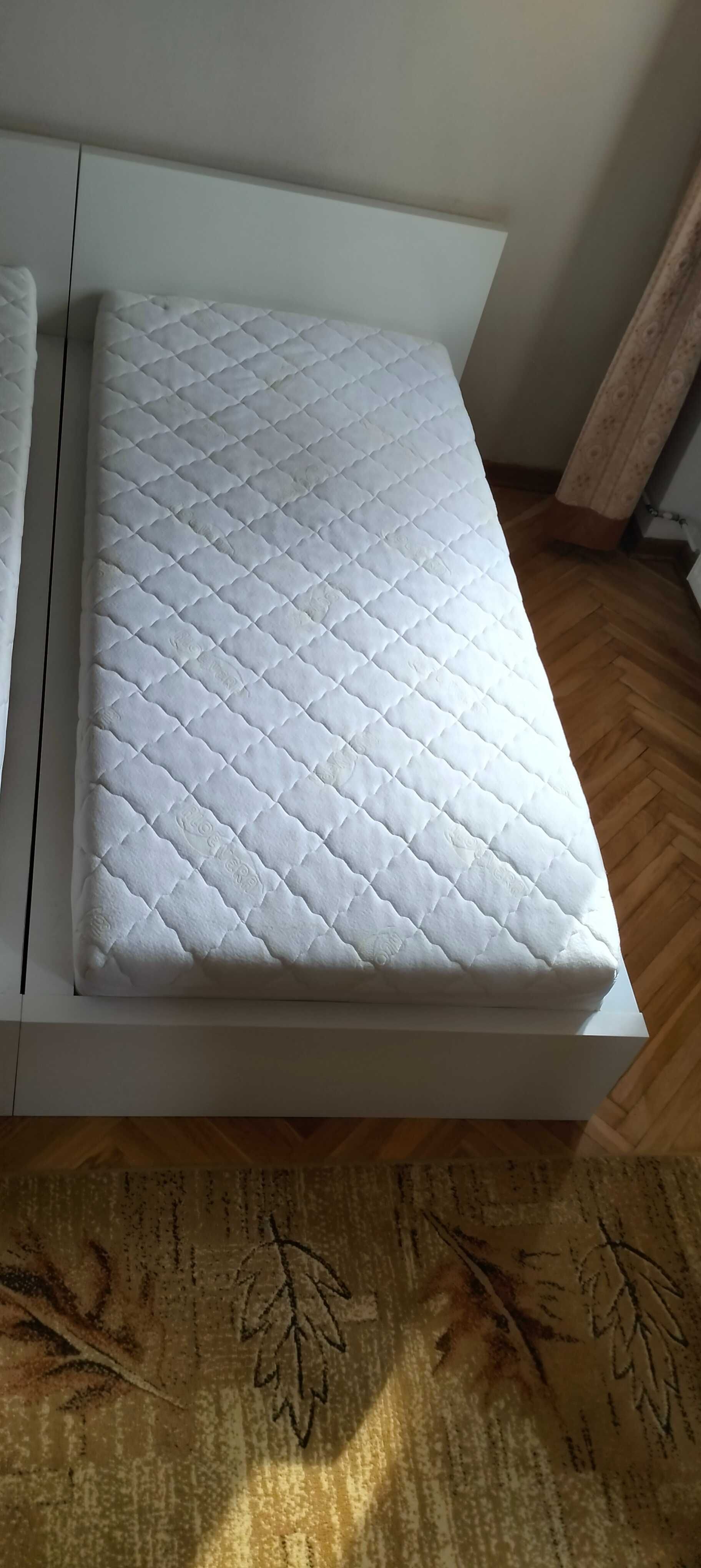 Łóżko 90x200 Ikea Malm ze stelażem 2x