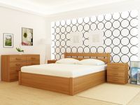 Кровать деревянная с подъемным механизмом "Frankfurt PLUS" Орех