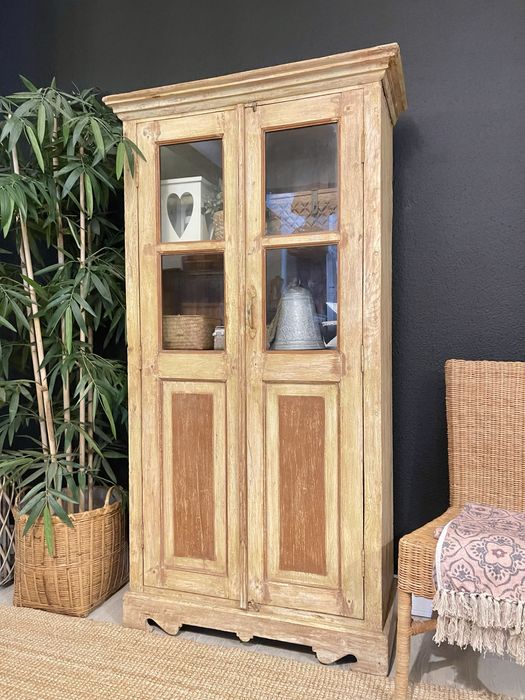 2 vitrine, louceiro, livreiro, movel, aparador, indiano, rustico