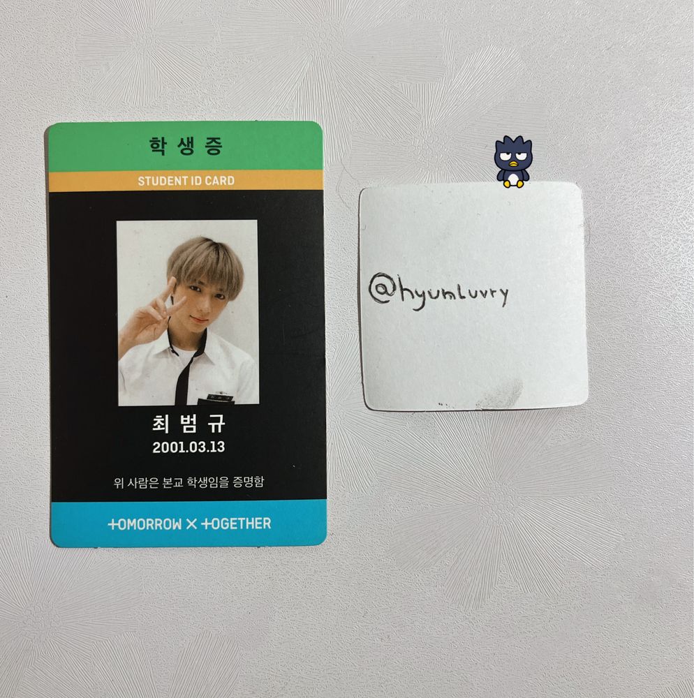 Beomgyu Txt Photocard