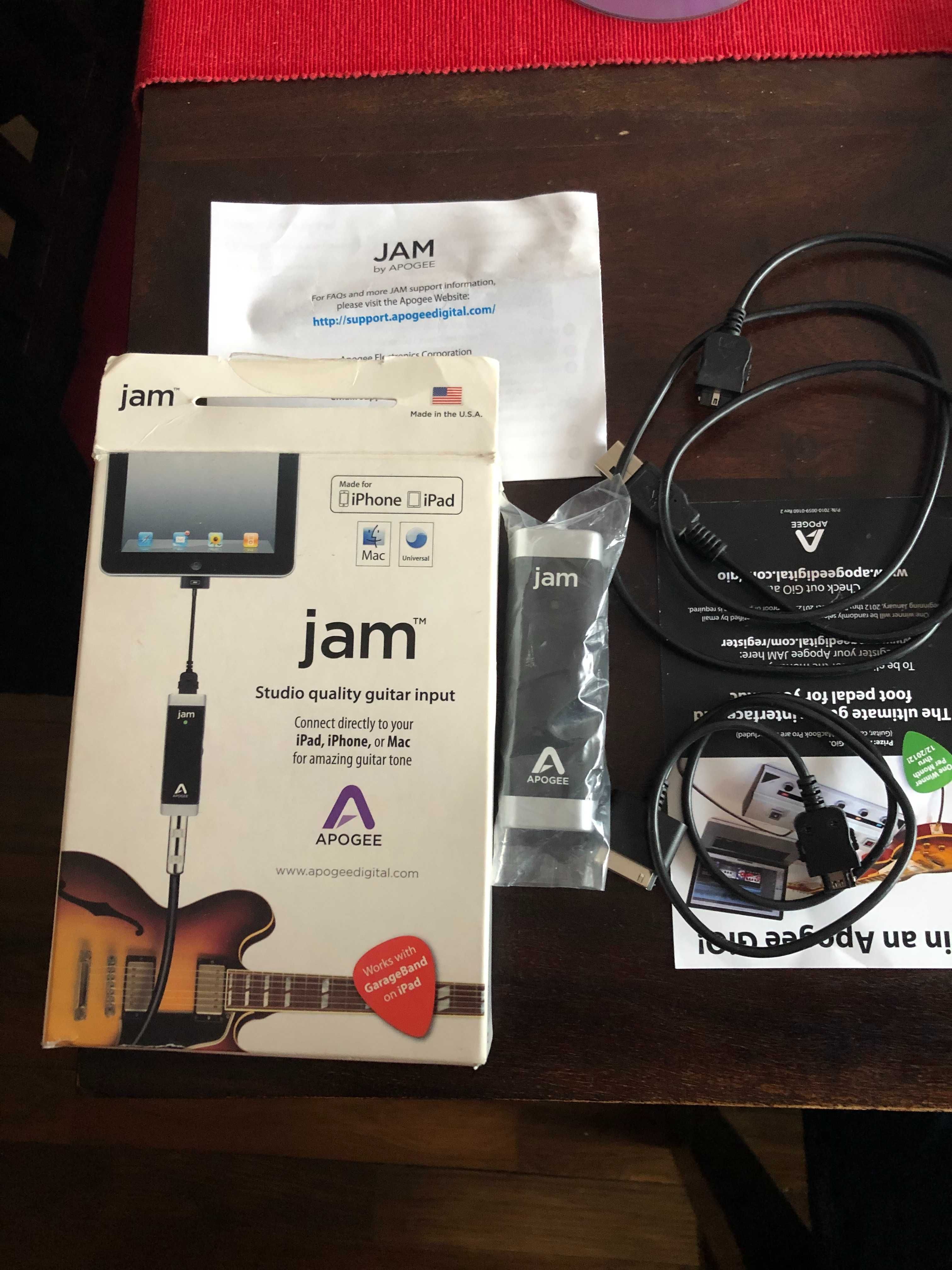 APOGEE JAM96K – profesjonalny interfejs gitarowy na iOS