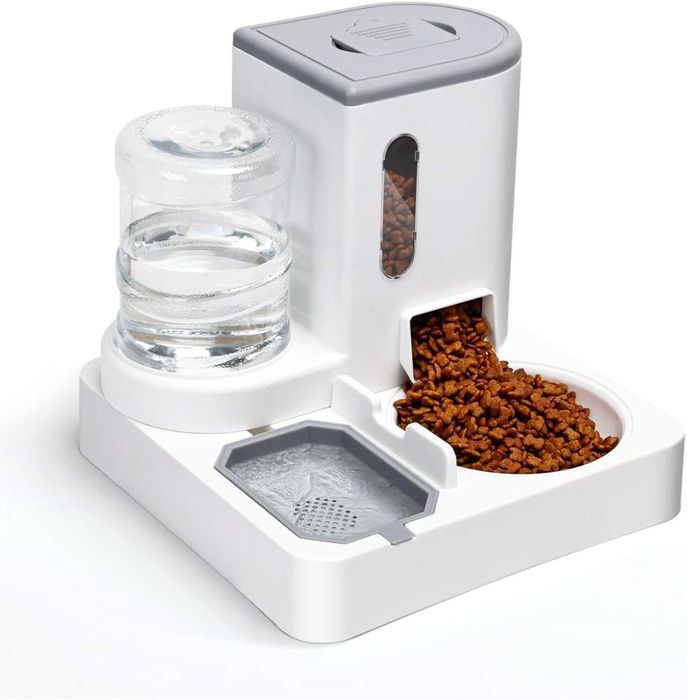 NOVO - Dispensador Automático 2em1 de Comida e Água para Cães e Gatos