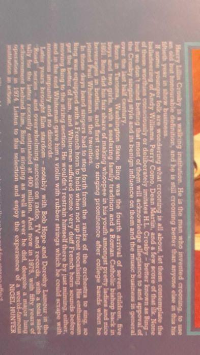 Bing Crosby - Where the blue of the night meets the gold of the day-LP