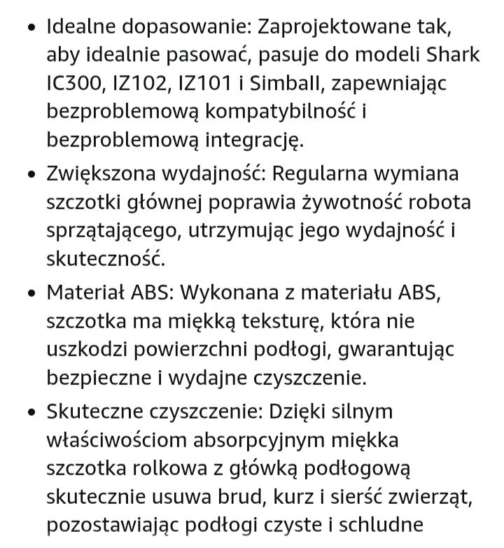Szczotka rolka do odkurzacza Shark