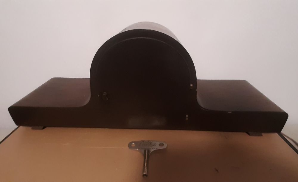 Kwadransowy zegar kominkowy Karl Lauffer – Westminster 4/4, lata 50/60