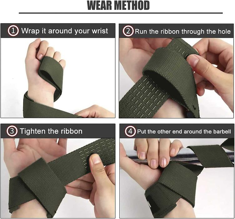 Straps SKDK para Musculação/Power Lifting