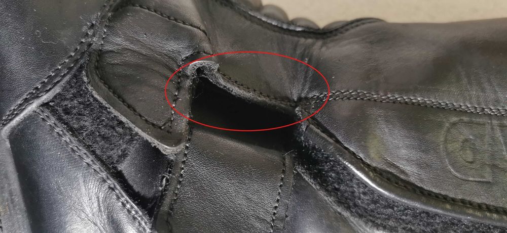 Botas de motociclista em pele T:40