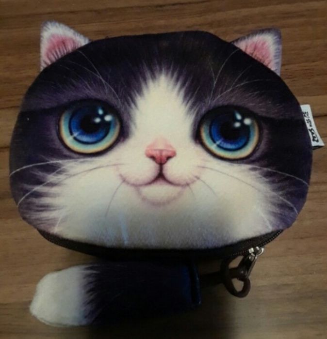 Porta Moedas ou Maquilhagem Gato.