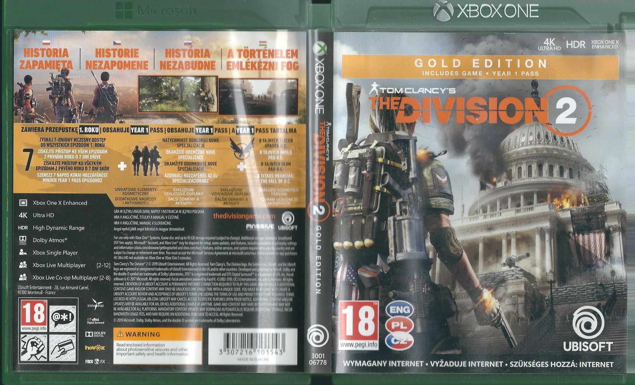 Xbox One - Tom Clancy's The Division 2 (Gold Edition)