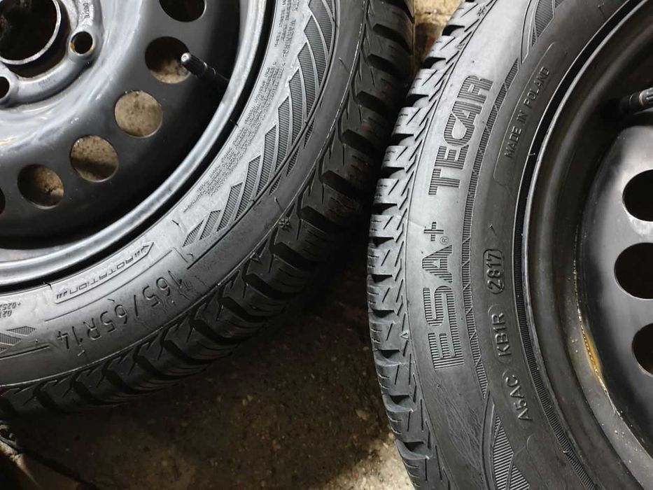 Felgi Stalowe Opel Karl Corsa R14 4x100 opony zima 165/65R14 7,5mm