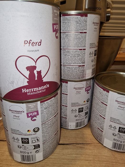 Karma mokra dla kota/psa Herrmann's Bio PUR konina monobialkowa5x800g