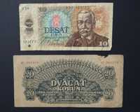 Czechosłowacja - zestaw banknotów
