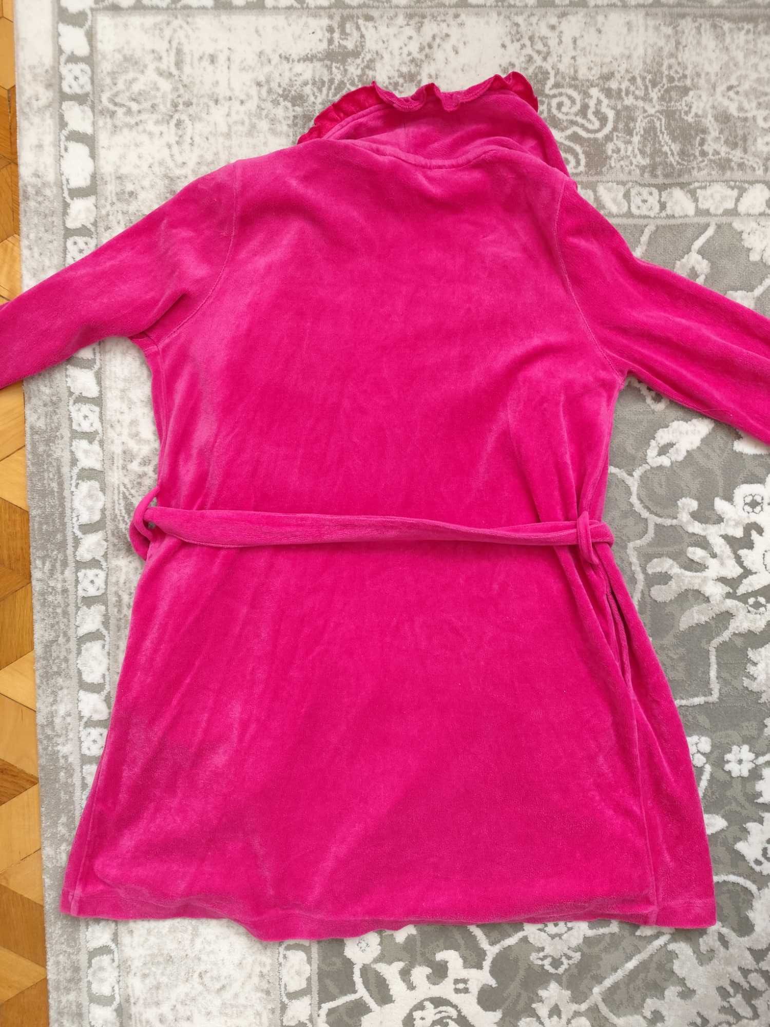 Różowy szlafrok damski h&m