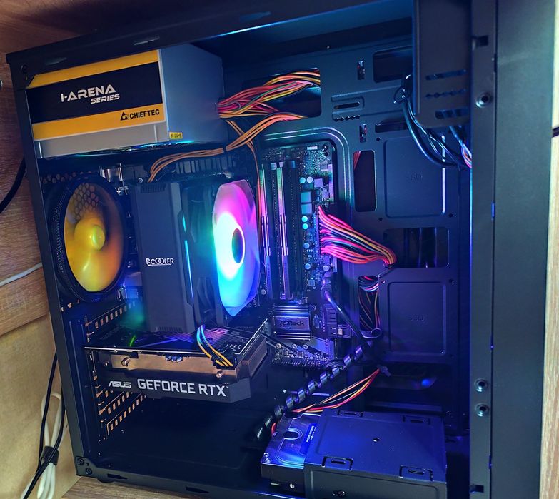 Игровой ПК Ryzen5 5500 B450 16Gb RTX 3060 12G SSD M.2 1Tb