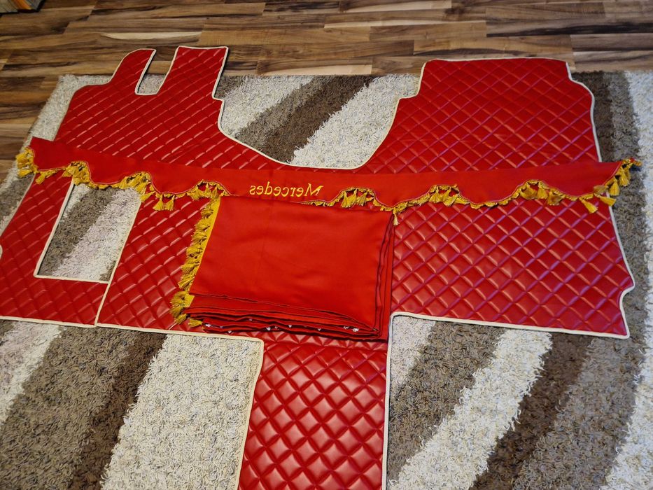 Skórą pikowana do Mercedes Actros MP4 Solostar +zaslony kabiny