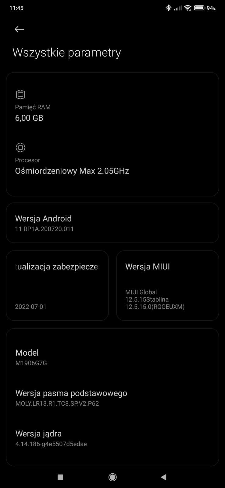 Redmi Note 8 Pro 6Gb RAM 64 GB pamięci