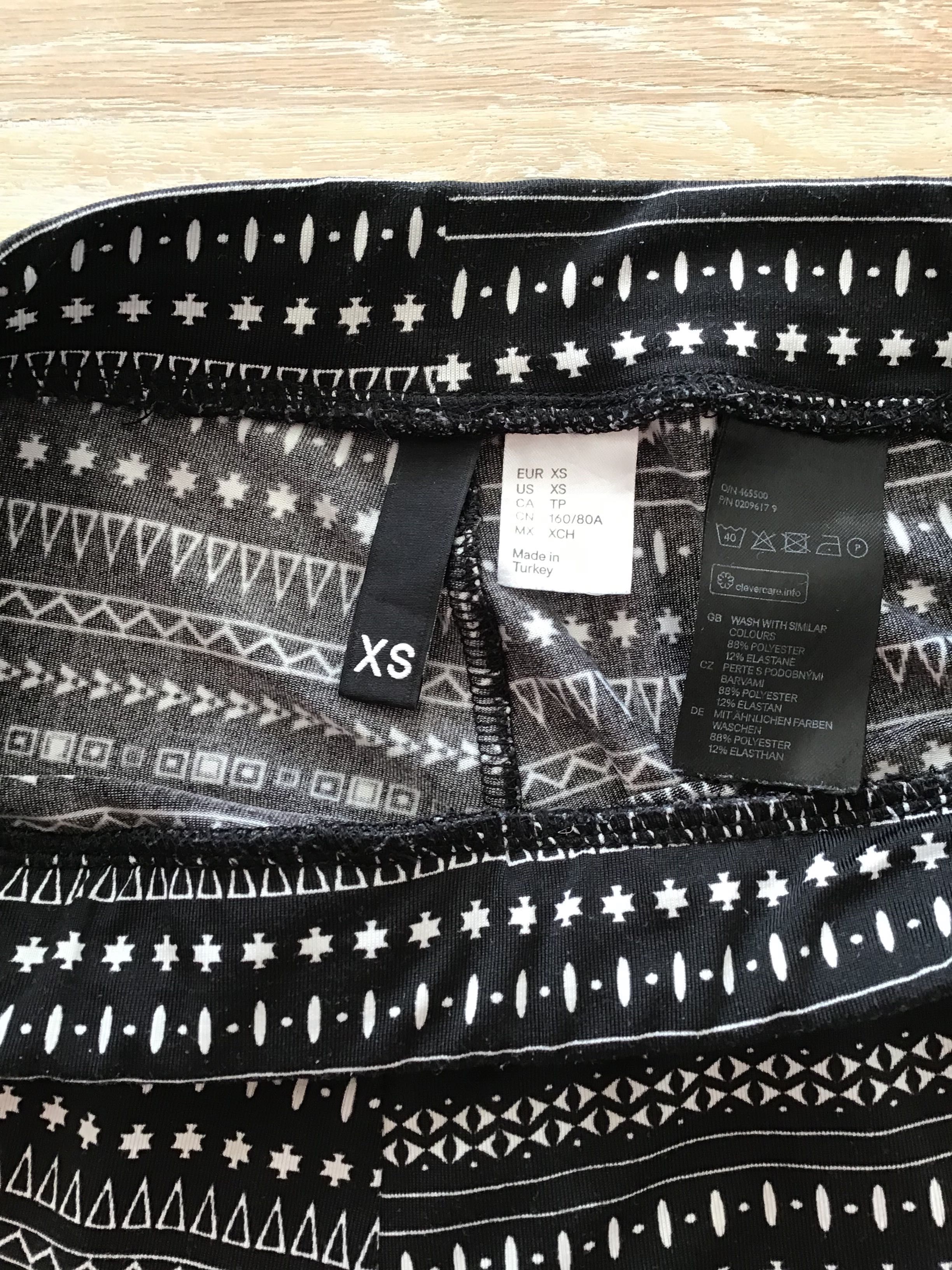 Czarne legginsy H&M
