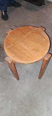 Banco/mesa de apoio em madeira maciça