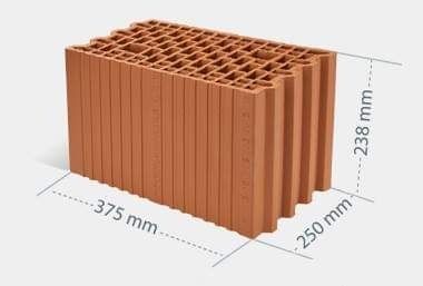 Pustak Ceramiczny CERPOL Mega Max 25 P+W  Porotherm