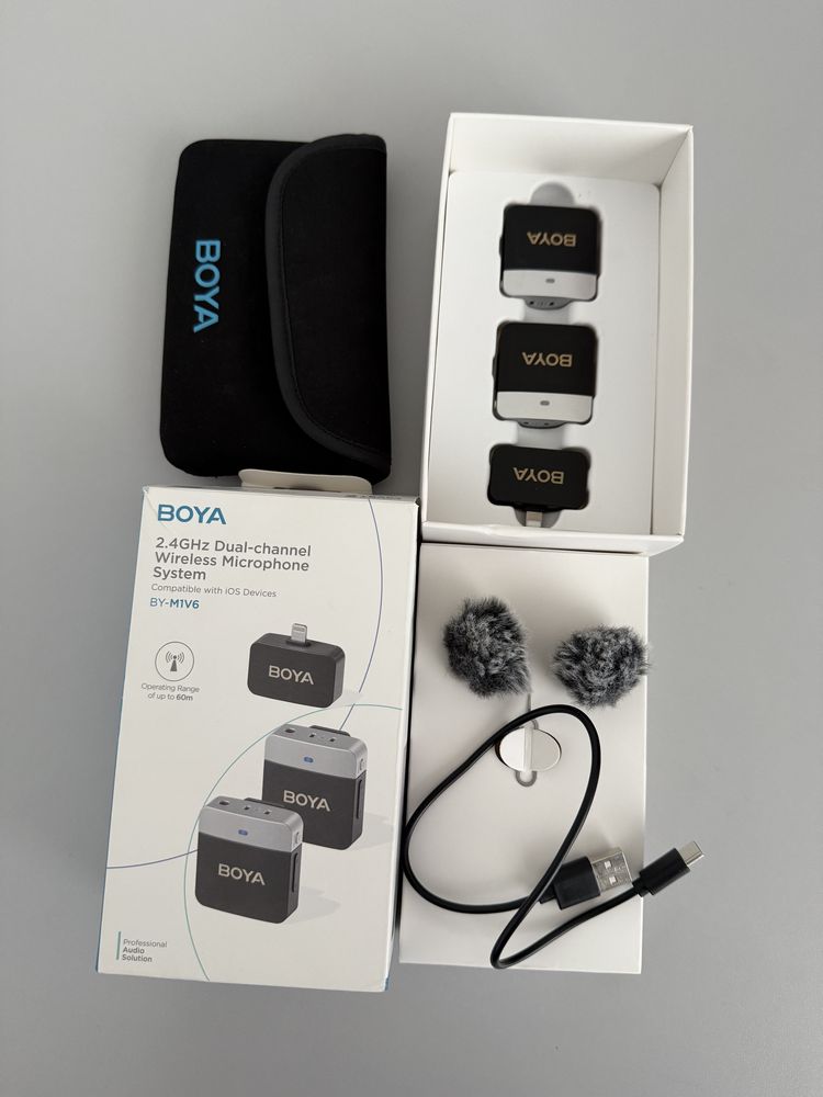 Петличні мікрофони BOYA BY-M1V6 для iPhone