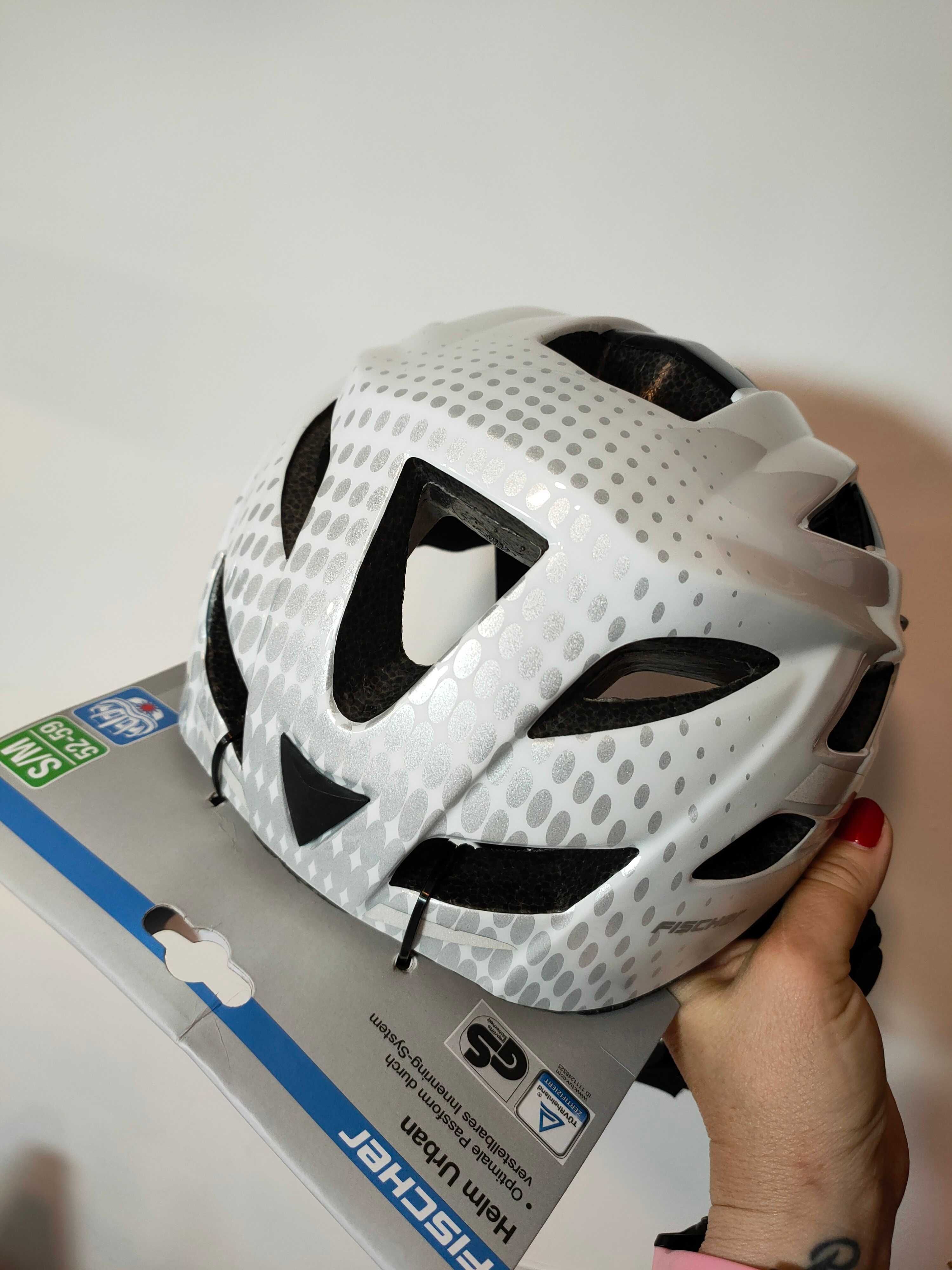 Nowy Kask rowerowy Fischer Fahrrad r. S/M