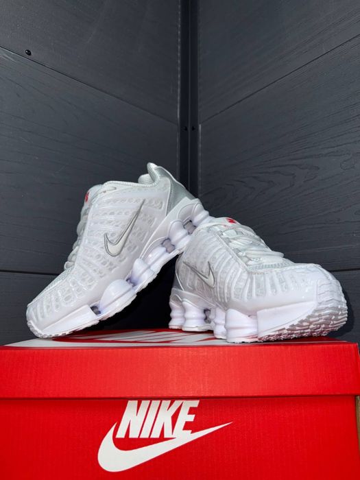 nike shox tl biale