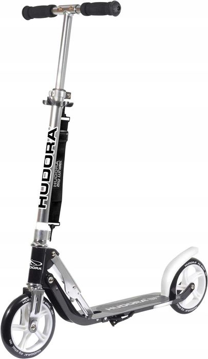 Hulajnoga Hudora Big Wheel 180 czarny 2 duże koła składana regulacja