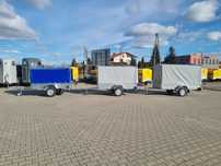 Przyczepa rydwan 220x130x110 resor profile nowa do 750 ba B z Plandeką