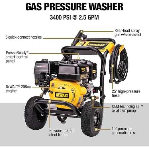 Myjka Ciśnienowa DEWALT 3400 PSI - (Karcher)