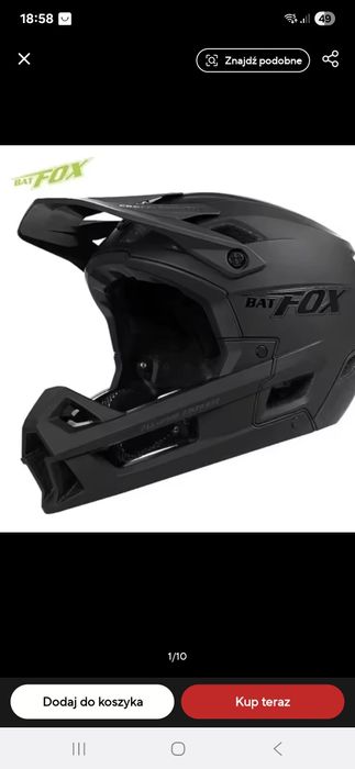 Kask rowerowy batfox