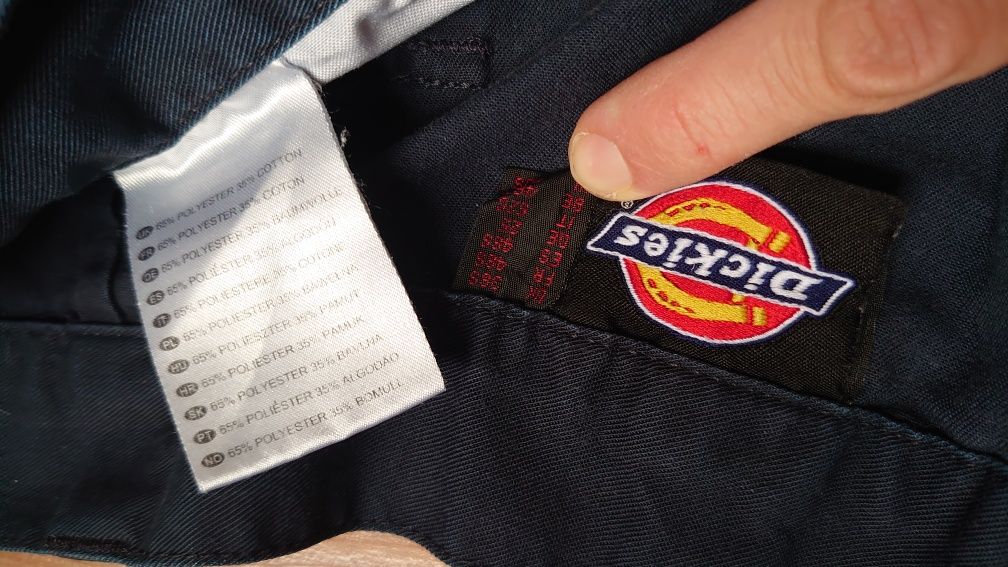 Oryginalne Dickies Spodnie Cargo Combat Z kieszeniami Granat 38S
