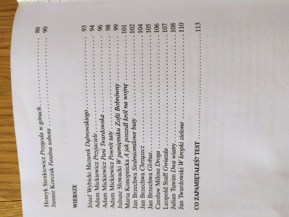 Opracowanie lektur klasa 4