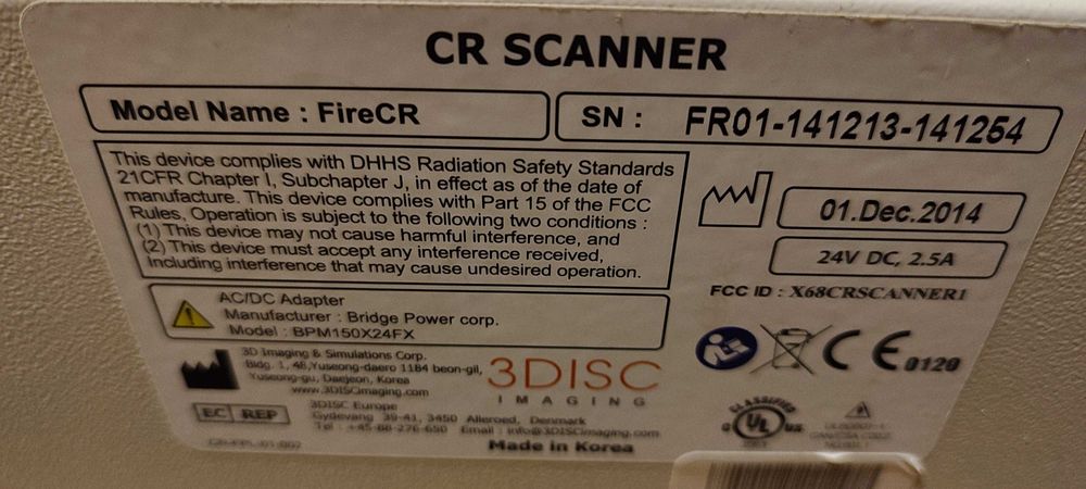 SKANER CR RTG Fire cr+ w bardzo dobrym stanie