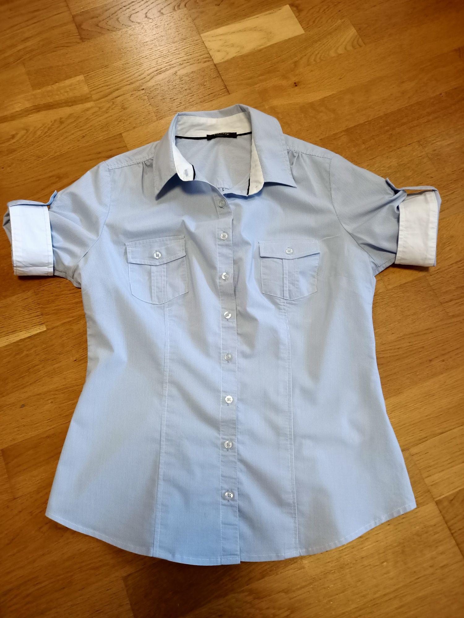 Koszula z krótkim rękawem Orsay, błękitna, rozmiar 38