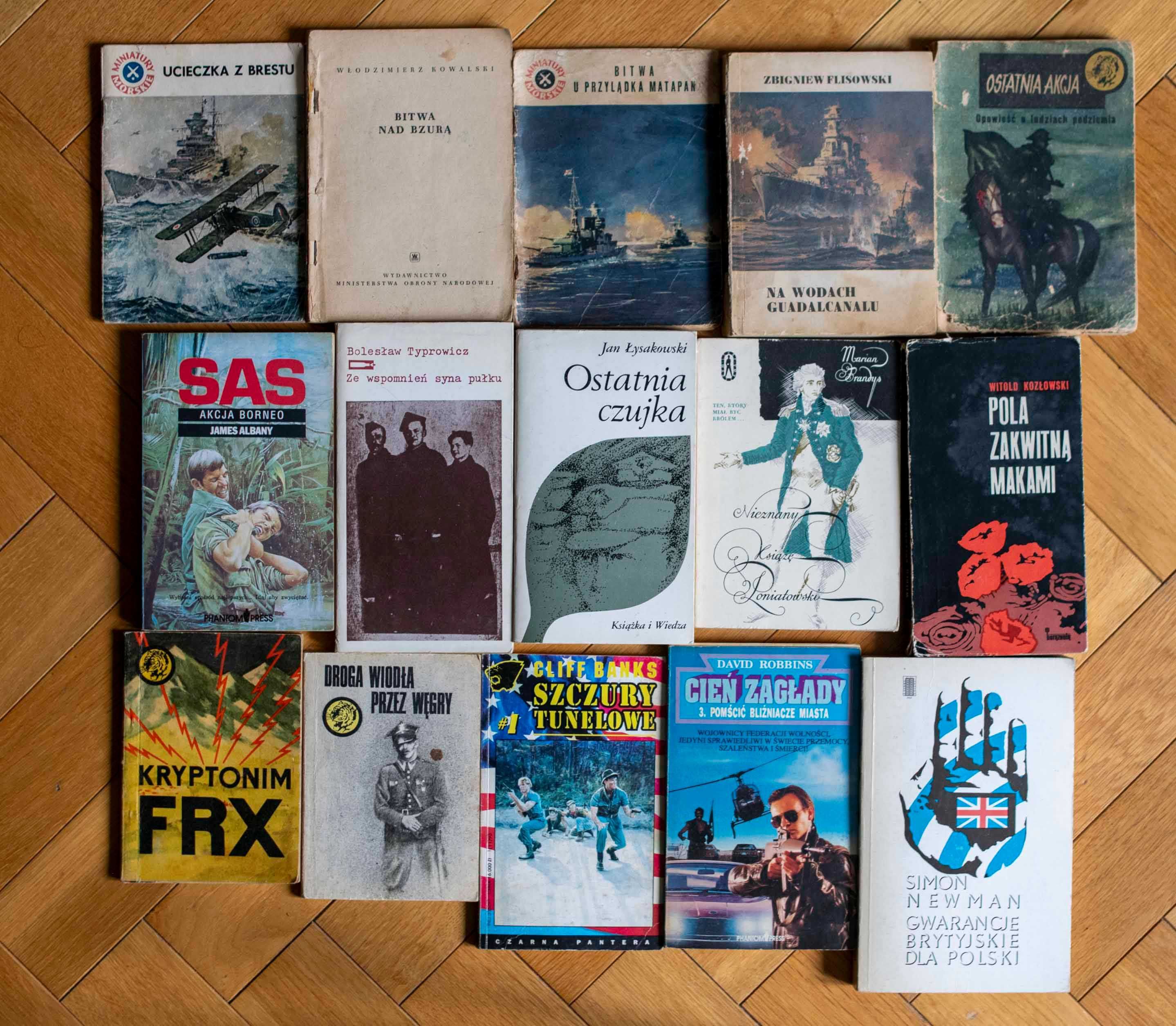 Kolekcja 36 Książek Historycznych Wojskowych Wojennych PRL Historia