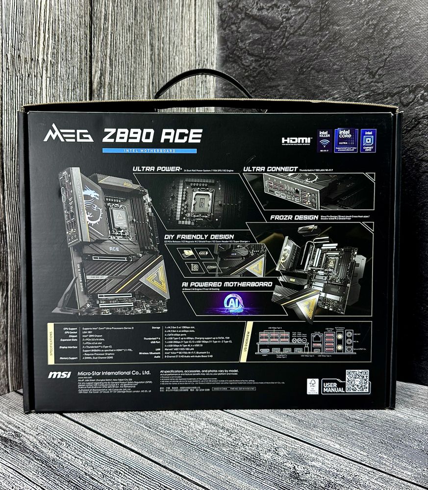 MSI MEG Z890 ACE, ATX — Intel Core Ultra (серия 2), LGA 1851